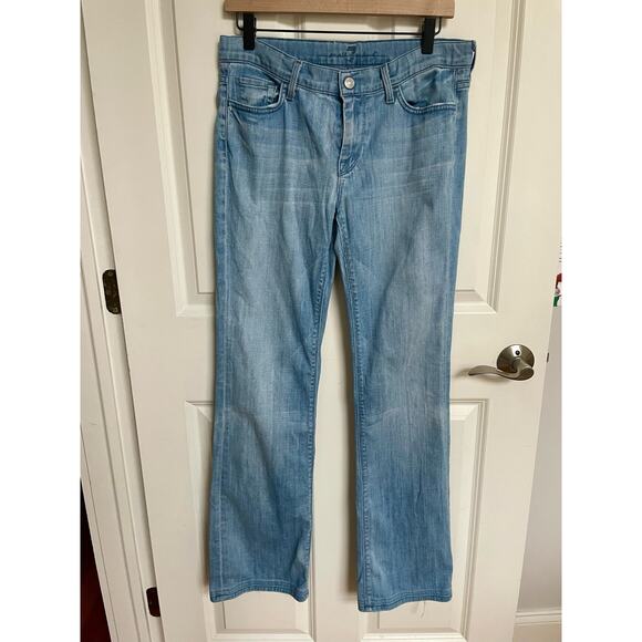 7 For All Mankind High Waist Bootcut Jeans Size 30x32 - Picture 1 of 8